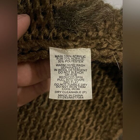 Miss Shop Brown Fur Womens Vest - Picture 5 of 5